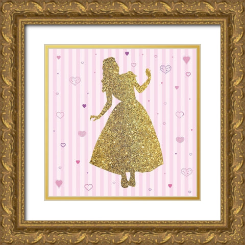 Princess 2 Gold Ornate Wood Framed Art Print with Double Matting by Gibbons, Lauren