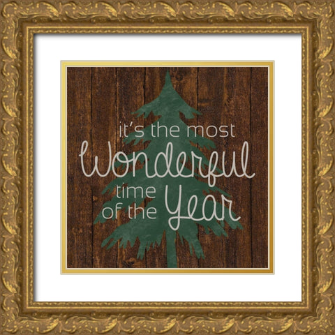 Wonderful Tree Gold Ornate Wood Framed Art Print with Double Matting by Gibbons, Lauren