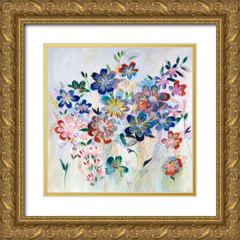 A New Day Gold Ornate Wood Framed Art Print with Double Matting by Daisy D