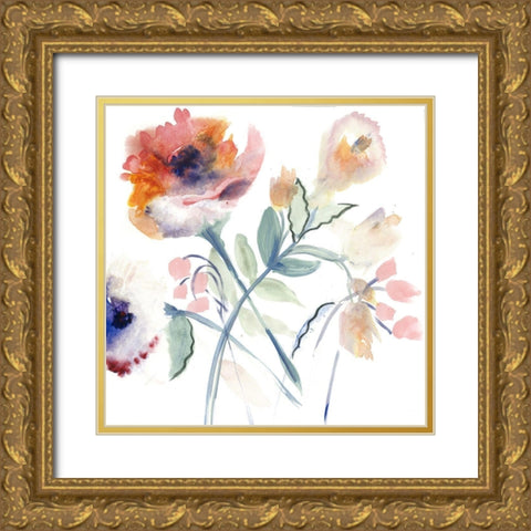 Quiet Morning Gold Ornate Wood Framed Art Print with Double Matting by Daisy D