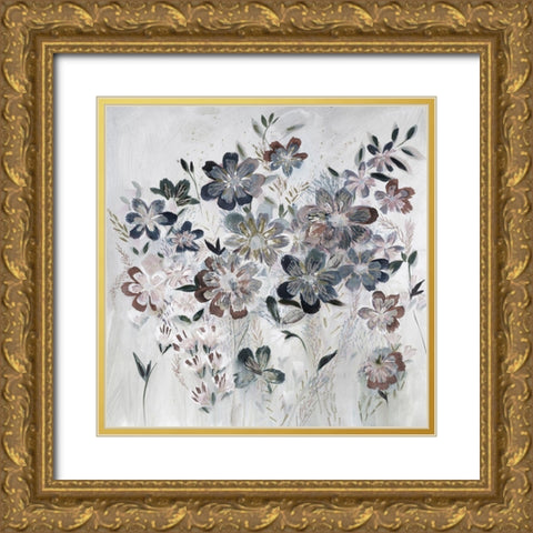 A Soft New Day Gold Ornate Wood Framed Art Print with Double Matting by Daisy D