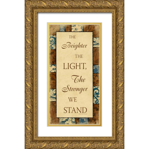 Brighter Gold Ornate Wood Framed Art Print with Double Matting by Grey, Jace