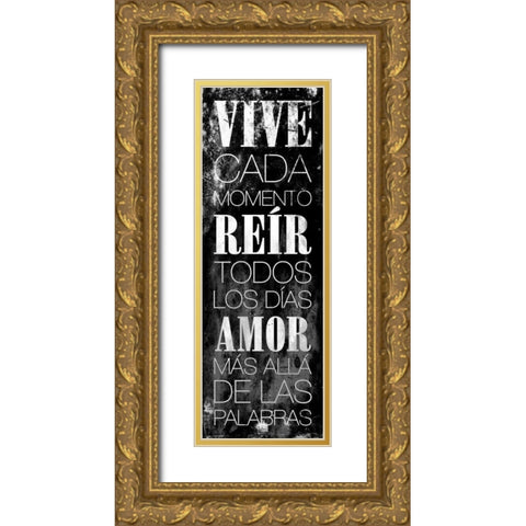 VIVE Gold Ornate Wood Framed Art Print with Double Matting by Grey, Jace