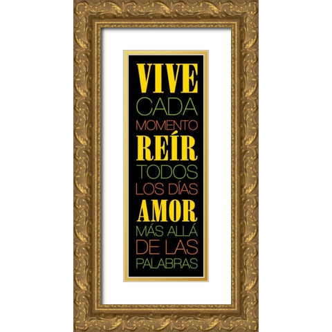 Vive Gold Ornate Wood Framed Art Print with Double Matting by Grey, Jace