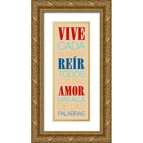 Vive2 Gold Ornate Wood Framed Art Print with Double Matting by Grey, Jace