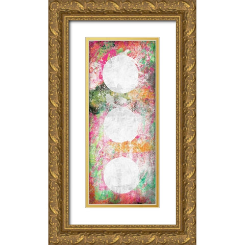 Glow Abstract mate Gold Ornate Wood Framed Art Print with Double Matting by Grey, Jace