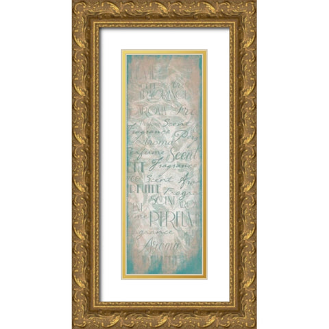 Typography 2 Gold Ornate Wood Framed Art Print with Double Matting by Grey, Jace