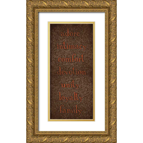 TYPE Gold Ornate Wood Framed Art Print with Double Matting by Grey, Jace