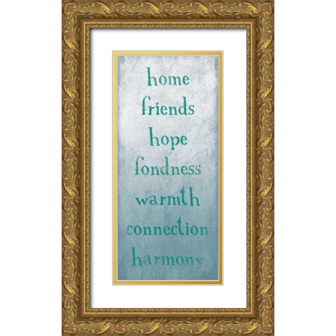 TYPE Gold Ornate Wood Framed Art Print with Double Matting by Grey, Jace