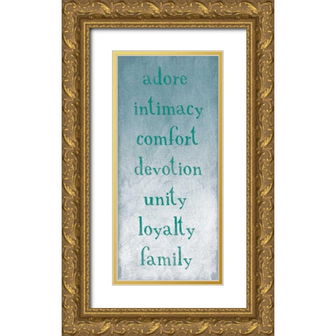 TYPE Gold Ornate Wood Framed Art Print with Double Matting by Grey, Jace