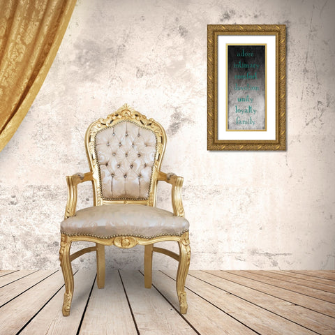 TYPE Gold Ornate Wood Framed Art Print with Double Matting by Grey, Jace