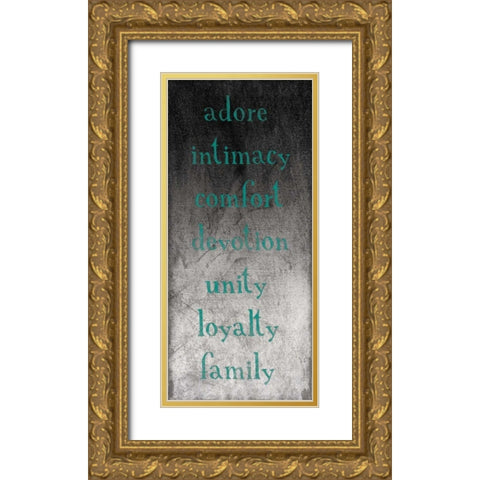 TYPE Gold Ornate Wood Framed Art Print with Double Matting by Grey, Jace
