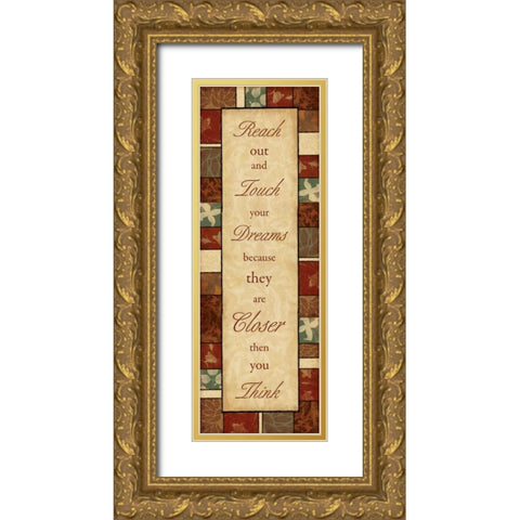 Reach Gold Ornate Wood Framed Art Print with Double Matting by Grey, Jace