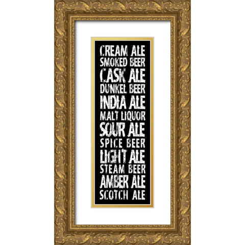 Beer Mate Gold Ornate Wood Framed Art Print with Double Matting by Grey, Jace