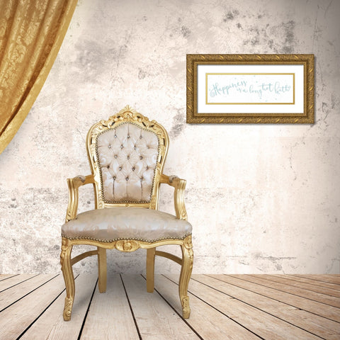 Long Hot Bath Gold Ornate Wood Framed Art Print with Double Matting by Grey, Jace