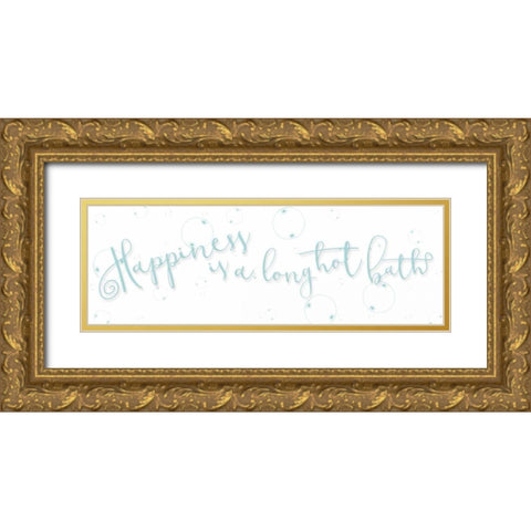 Long Hot Bath Gold Ornate Wood Framed Art Print with Double Matting by Grey, Jace