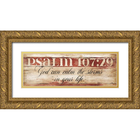 Calm The Storms Gold Ornate Wood Framed Art Print with Double Matting by Grey, Jace