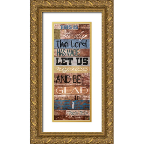 Let Us Rejoice Gold Ornate Wood Framed Art Print with Double Matting by Grey, Jace