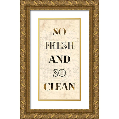 So Fresh Gold Ornate Wood Framed Art Print with Double Matting by Grey, Jace