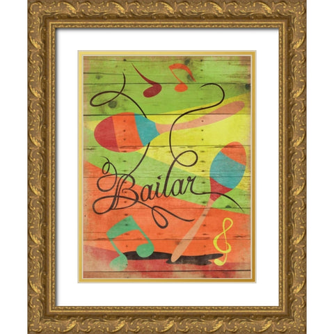 Bailar Gold Ornate Wood Framed Art Print with Double Matting by Grey, Jace