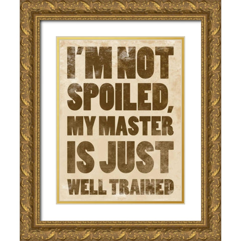 Well Trained Gold Ornate Wood Framed Art Print with Double Matting by Grey, Jace