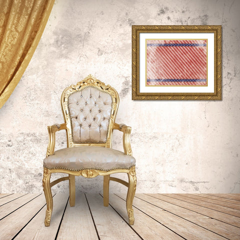 USA 1 Gold Ornate Wood Framed Art Print with Double Matting by Grey, Jace