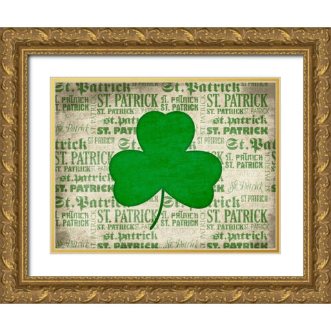 Shamrock Gold Ornate Wood Framed Art Print with Double Matting by Grey, Jace