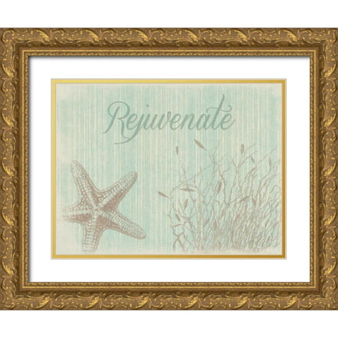 Rejuvinate Gold Ornate Wood Framed Art Print with Double Matting by Grey, Jace