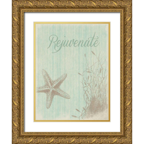 Rejuvenate Gold Ornate Wood Framed Art Print with Double Matting by Grey, Jace
