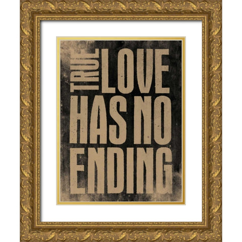 No Ending A Gold Ornate Wood Framed Art Print with Double Matting by Grey, Jace