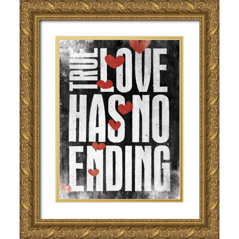 No Ending C Gold Ornate Wood Framed Art Print with Double Matting by Grey, Jace