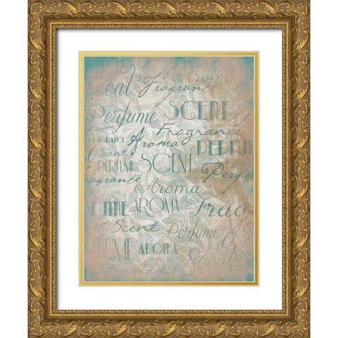 Perfume Type A Gold Ornate Wood Framed Art Print with Double Matting by Grey, Jace