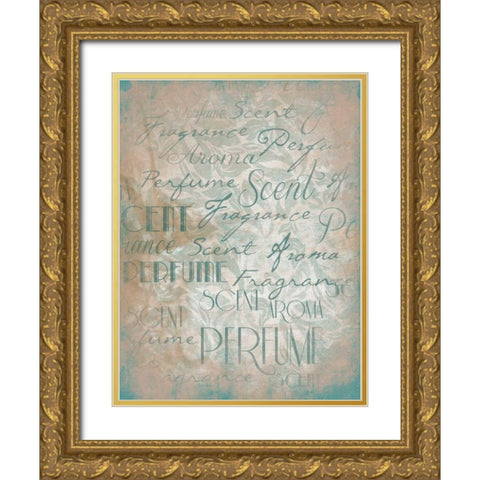 Perfume Type Gold Ornate Wood Framed Art Print with Double Matting by Grey, Jace