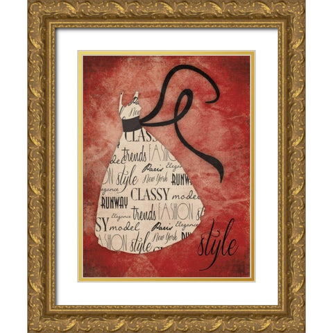 Style Gold Ornate Wood Framed Art Print with Double Matting by Grey, Jace