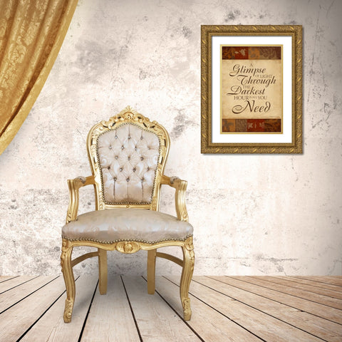 Inspirational B Gold Ornate Wood Framed Art Print with Double Matting by Grey, Jace