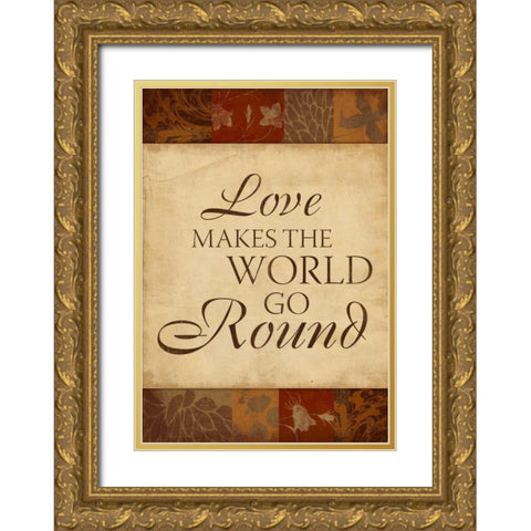 Inspirational D Gold Ornate Wood Framed Art Print with Double Matting by Grey, Jace