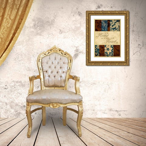 Inspirational A2 Gold Ornate Wood Framed Art Print with Double Matting by Grey, Jace