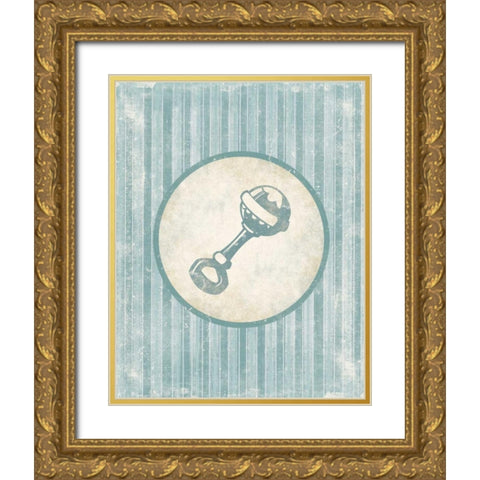 Rattle Gold Ornate Wood Framed Art Print with Double Matting by Grey, Jace