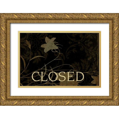 Closed Gold Ornate Wood Framed Art Print with Double Matting by Grey, Jace