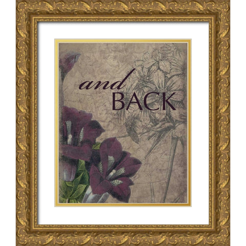 and_back Gold Ornate Wood Framed Art Print with Double Matting by Grey, Jace