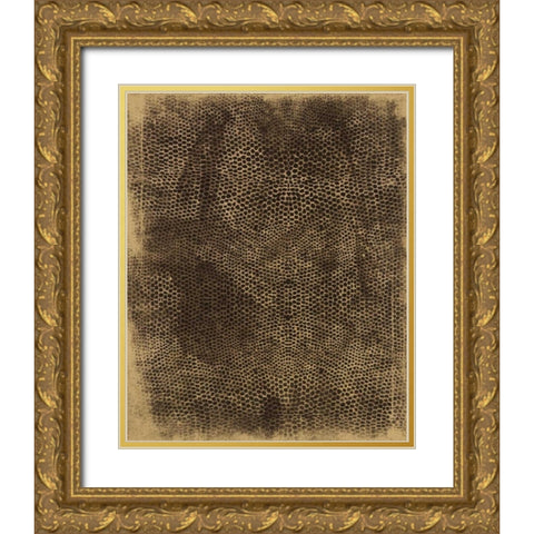 Animal Print 2 Gold Ornate Wood Framed Art Print with Double Matting by Grey, Jace