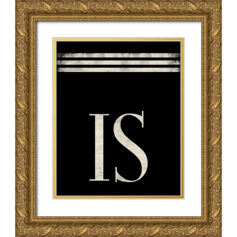 Is Gold Ornate Wood Framed Art Print with Double Matting by Grey, Jace
