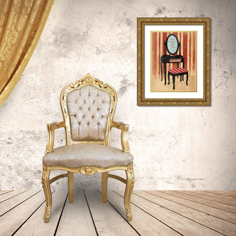 Wonderful Gold Ornate Wood Framed Art Print with Double Matting by Grey, Jace
