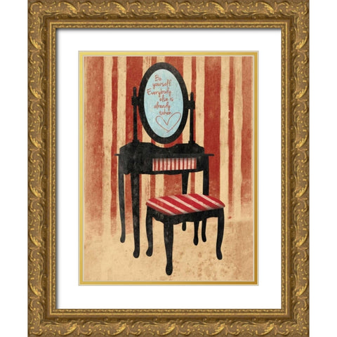 Wonderful Gold Ornate Wood Framed Art Print with Double Matting by Grey, Jace