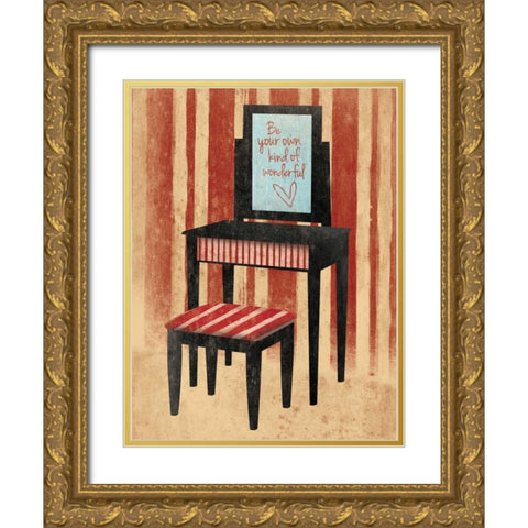 Be Yourself Gold Ornate Wood Framed Art Print with Double Matting by Grey, Jace