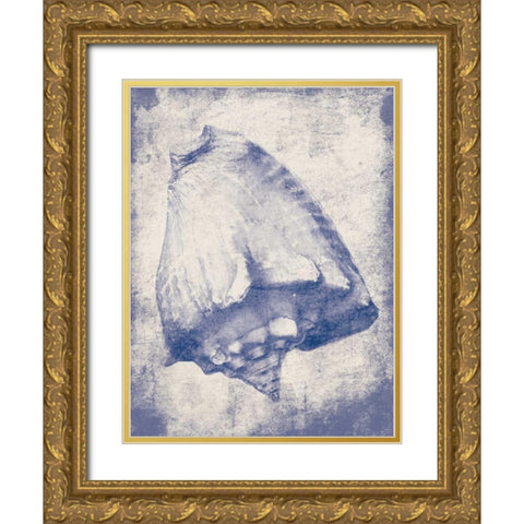 Shell Shade Gold Ornate Wood Framed Art Print with Double Matting by Grey, Jace
