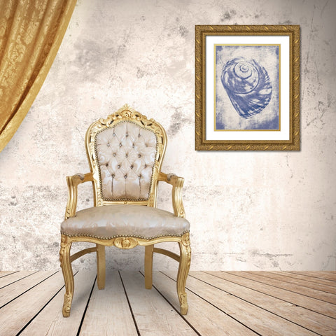 Shell Shade Mate Gold Ornate Wood Framed Art Print with Double Matting by Grey, Jace