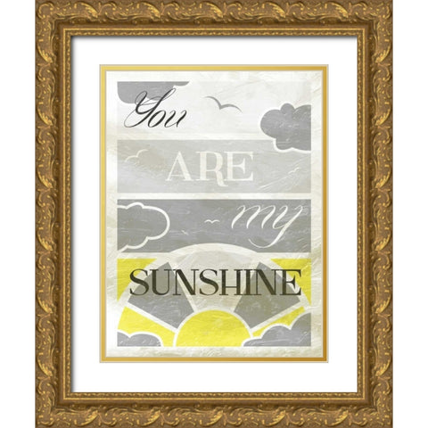 Sunshine Gold Ornate Wood Framed Art Print with Double Matting by Grey, Jace