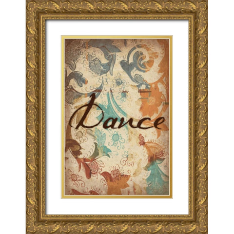 Dance Gold Ornate Wood Framed Art Print with Double Matting by Grey, Jace