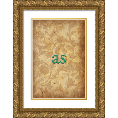 as Gold Ornate Wood Framed Art Print with Double Matting by Grey, Jace